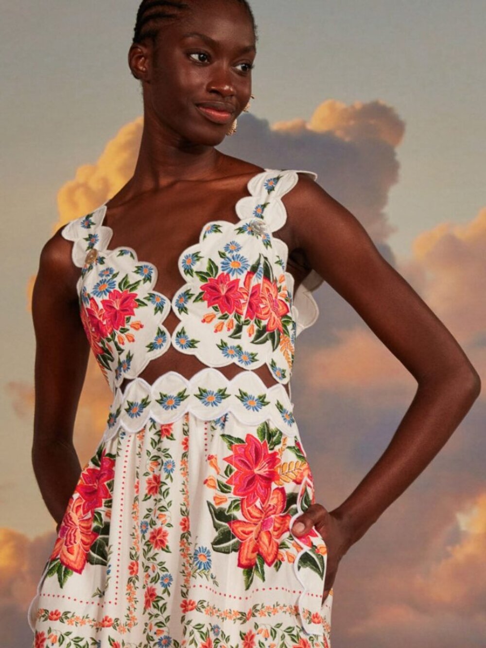 Off-White Bloom Garden Maxi Dress - Picture 2 of 9